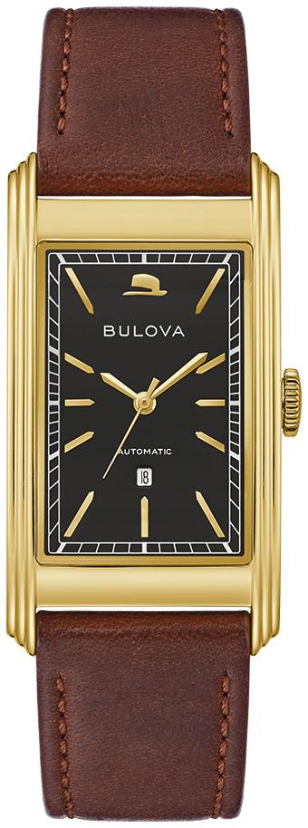 Men's Chairman of the Board 18k Brown Strap Watch, Black Dial