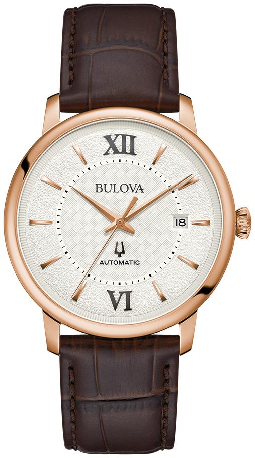 Men's Hudson Leather Strap watch, Silver-White dial