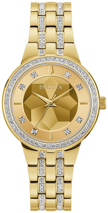 Ladies' Crystal Phantom Stainless Steel Bracelet watch, Champagne dial