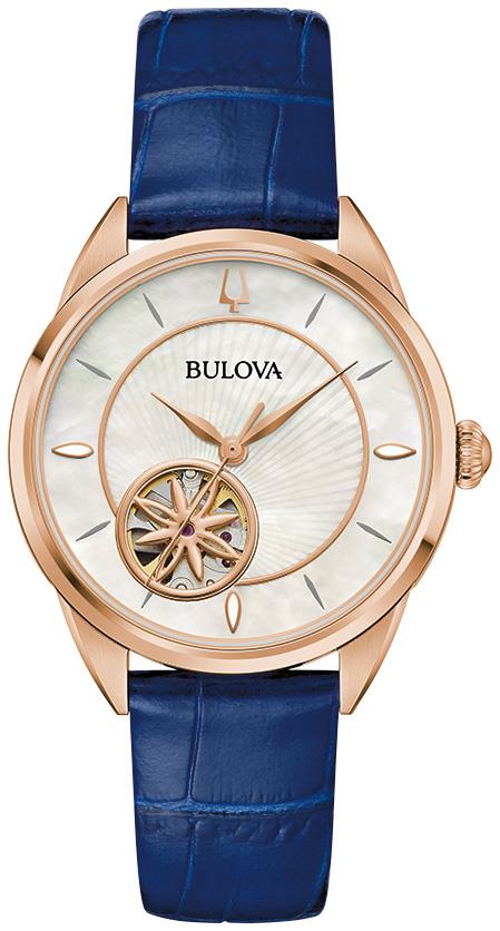Ladies' Sutton Leather Strap watch, White MOP dial