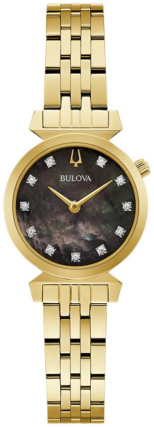 Ladies' Regatta Stainless Steel Bracelet watch, Black MOP dial