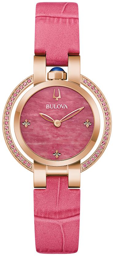 Ladies' Rubaiyat Leather Strap watch, Pink dial