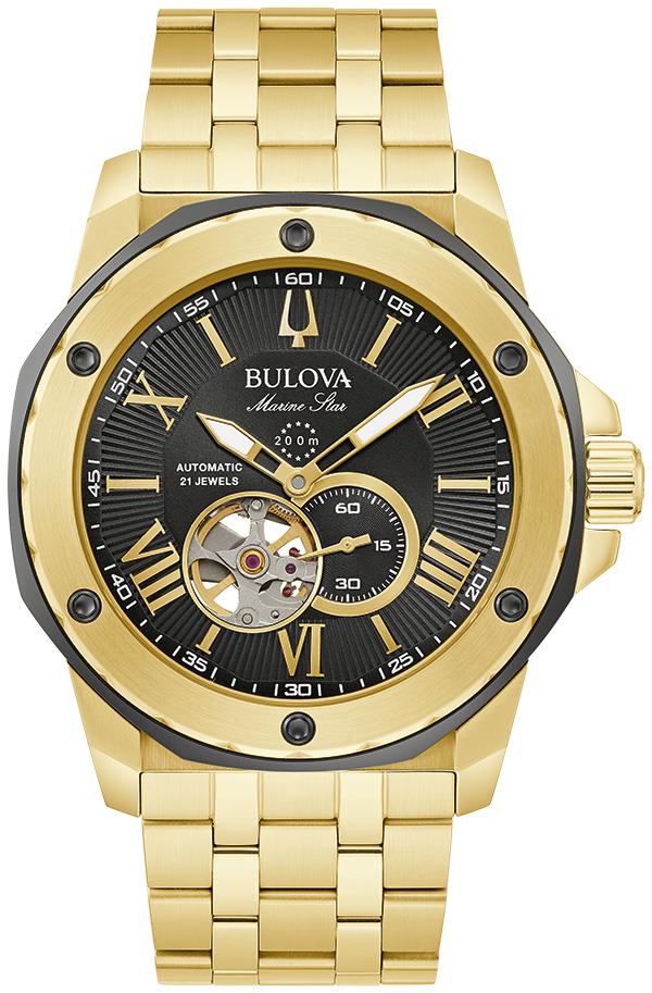 Men's Marine Star Gold-tone Stainless Steel Automatic Watch