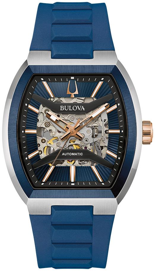 Men's Maquina HNBR Strap watch, Blue dial