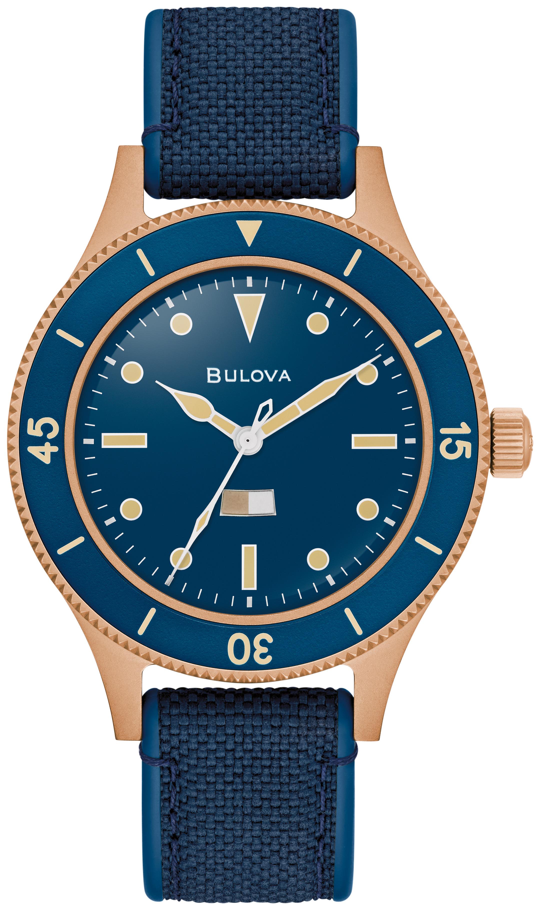 Men's MiL Ships CORDURA(r) + HNBR Strap watch, Blue dial
