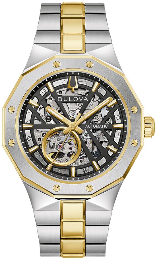 Men's Prestige Stainless Steel Bracelet watch, Black dial