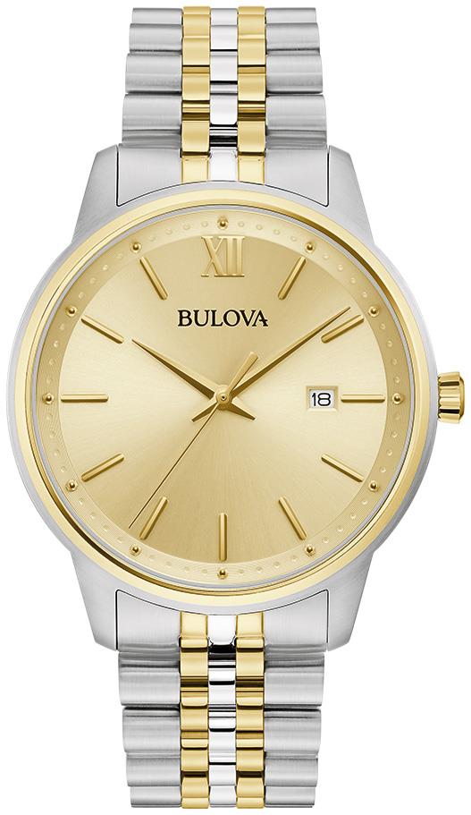 Men's Corporate Exclusive, Two-Tone Gold Bracelet with Champagne Dial