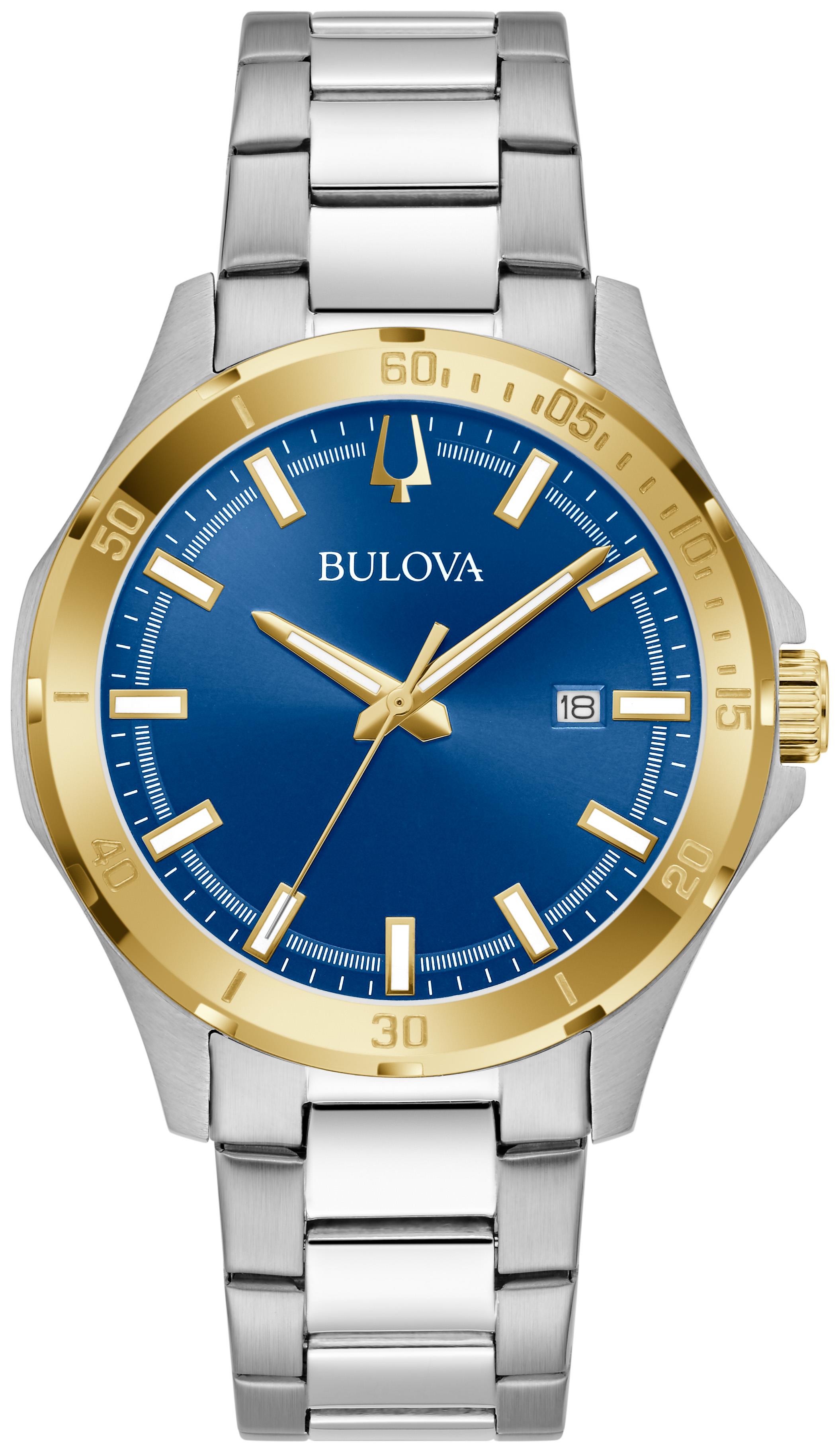Men's Corporate Collection, Two-tone Bracelet with Blue dial