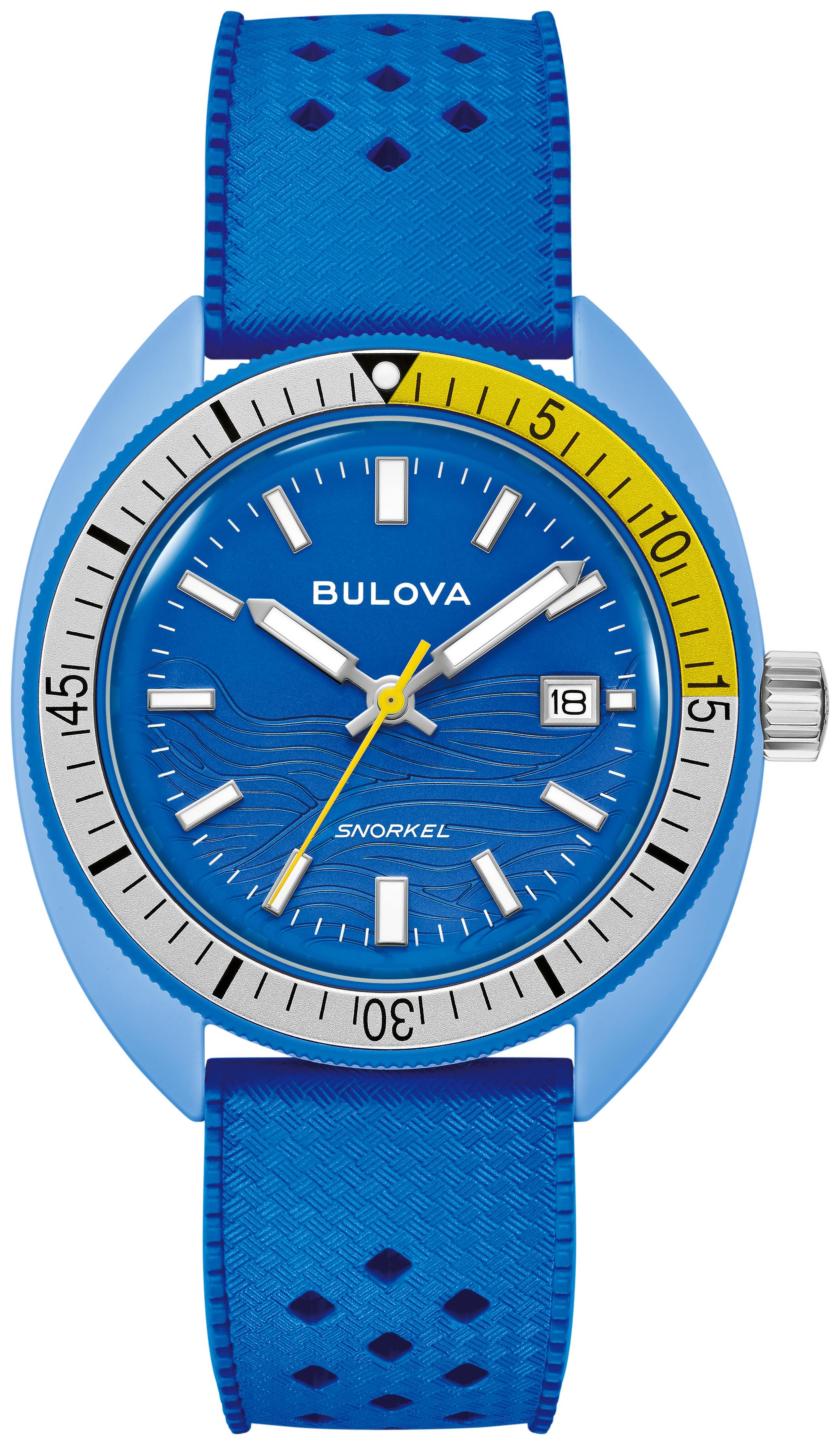 Men's Snorkel HNBR Rubber watch, Blue dial
