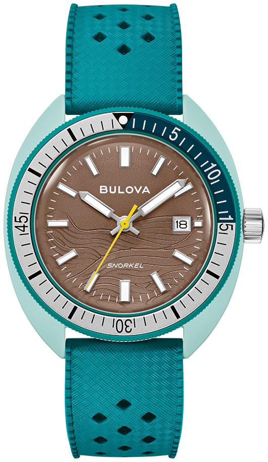 Men's Snorkel HNBR Rubber watch, Brown dial
