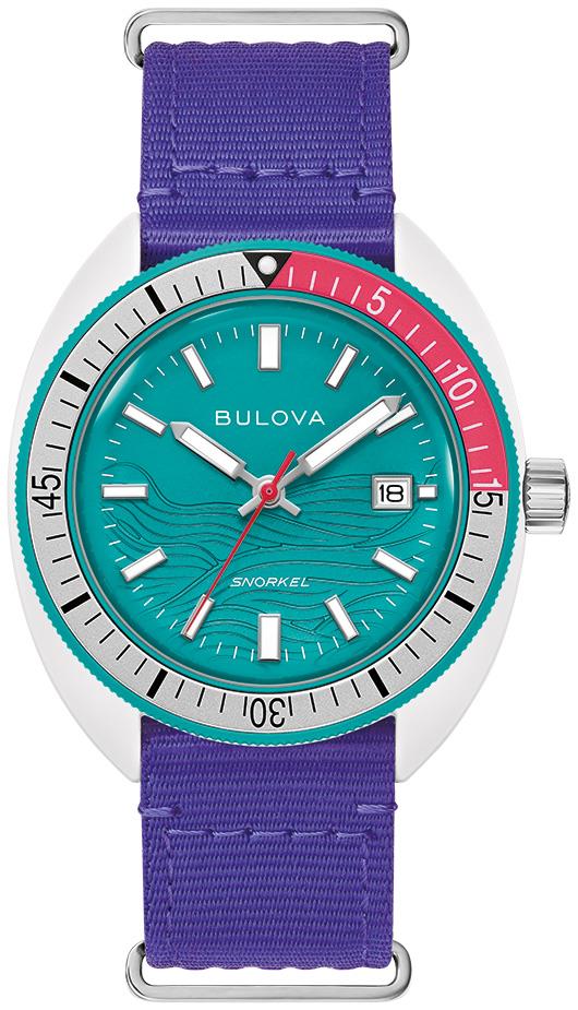 Men's Snorkel Nylon Strap watch, Teal dial