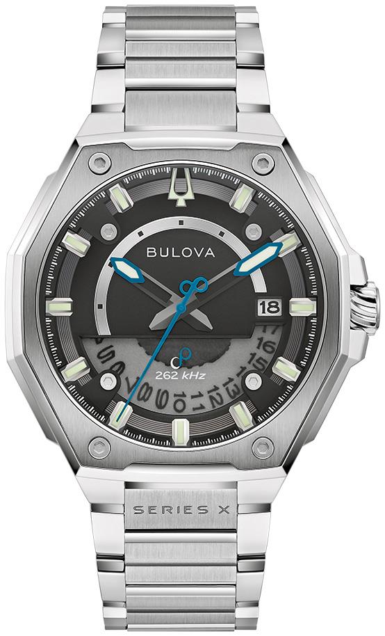 Mens Series X HPQ Precisionist Silver-Tone Stainless Steel Watch Black Dial