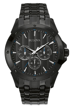 Men's Classic Collection, Black IP Stainless Steel with Black Dial Watch