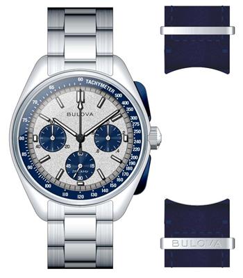 Men's Archive Lunar Pilot, Stainless Steel Bracelet with Silver-White dial