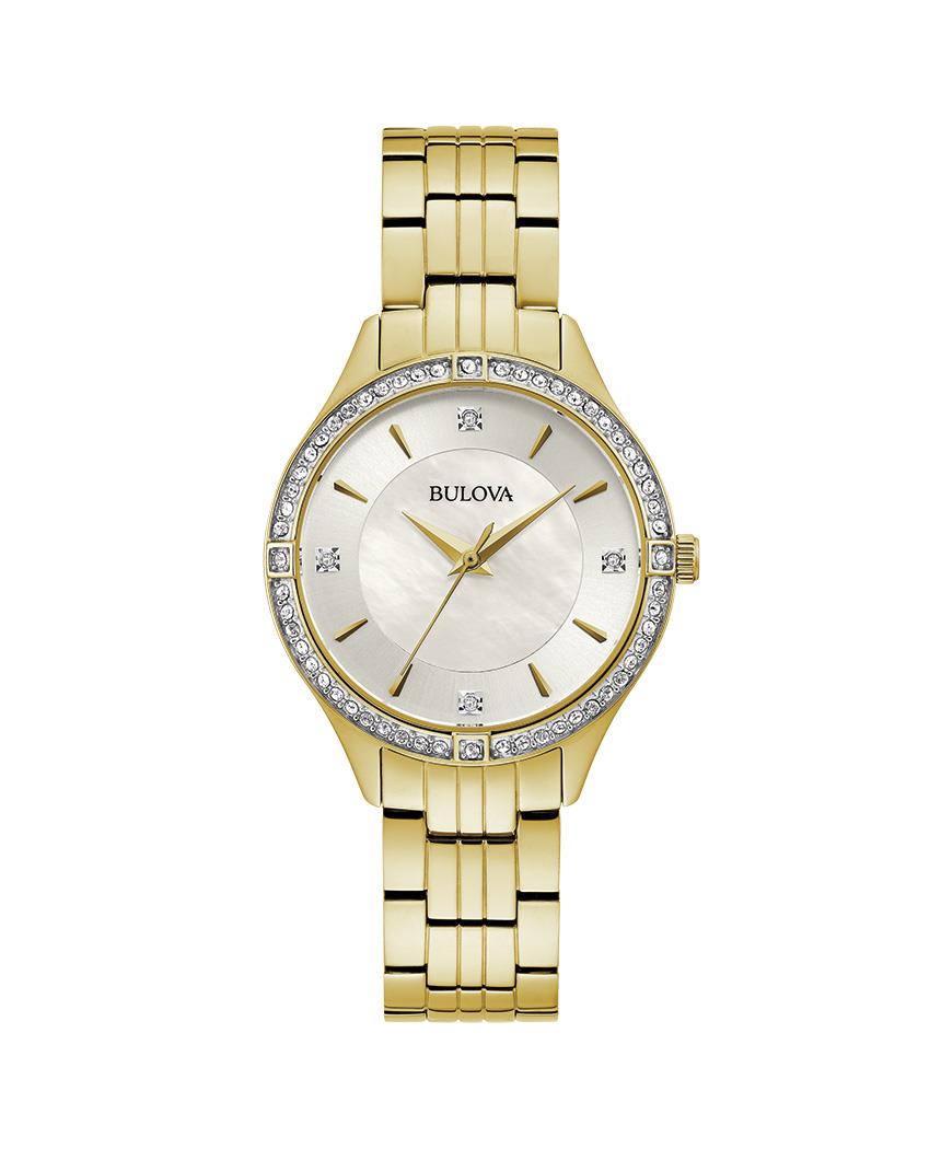 Ladies' Dress/Classic Stainless Steel Bracelet watch, White MOP dial