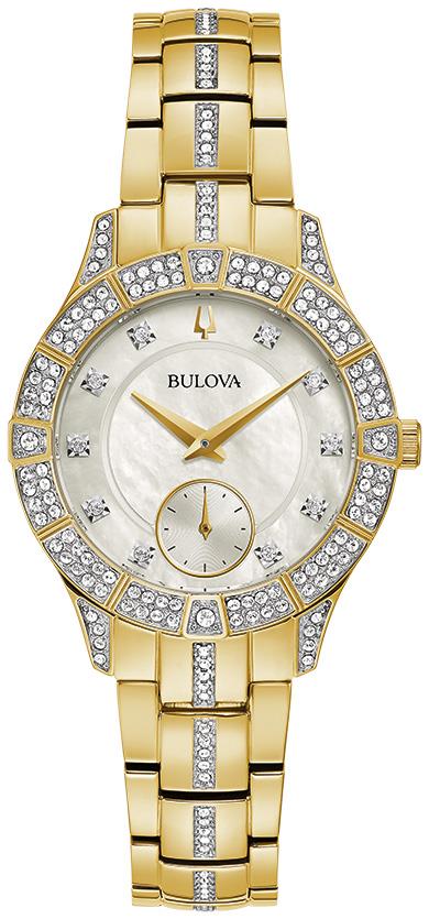 Ladies' Crystal Collection, Gold-tone Dress Sport Watch