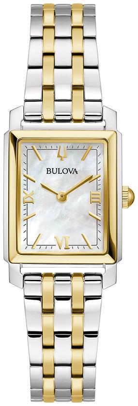Bulova Ladies' Sutton SS Bracelet watch, White dial