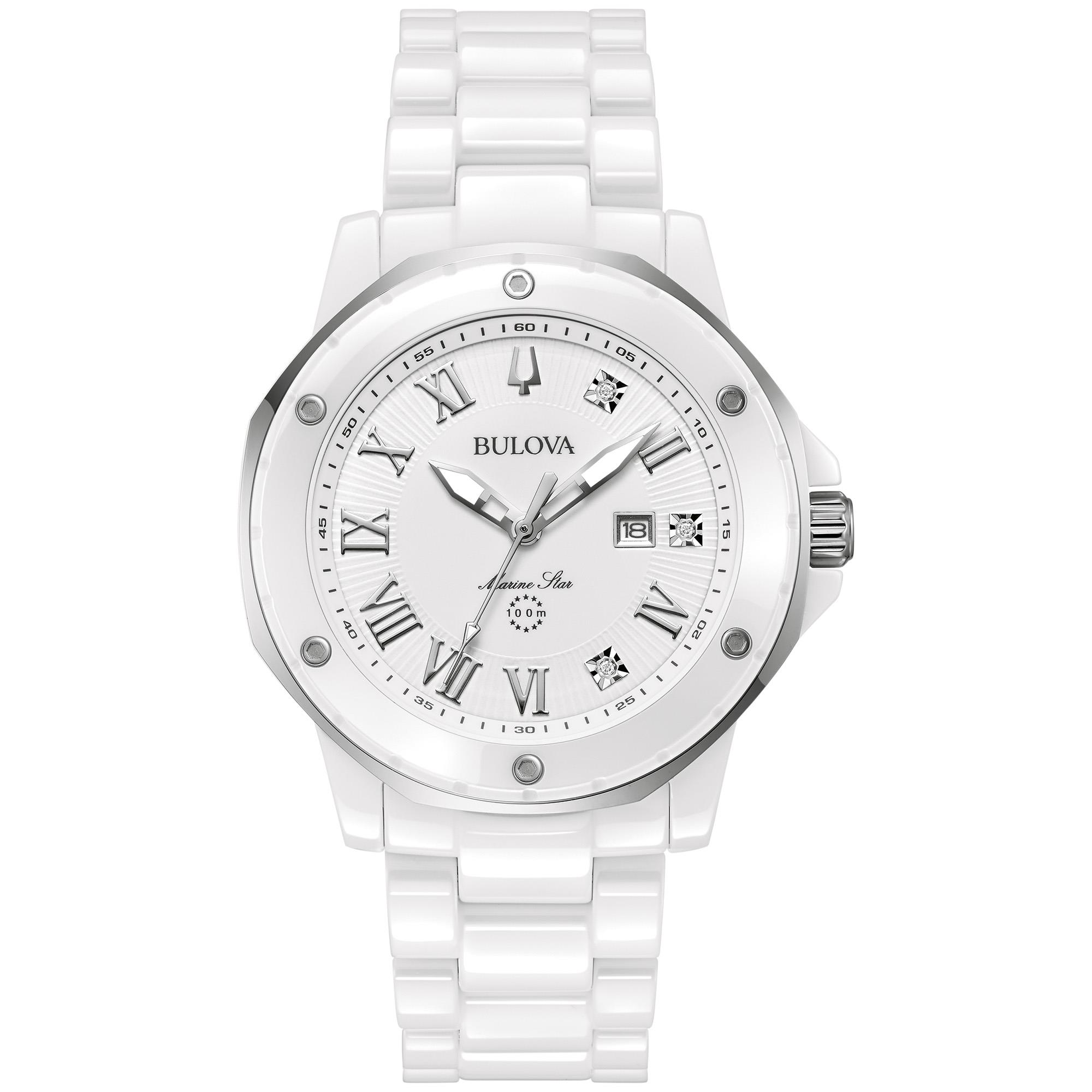 Ladies' Marc Anthony Series A, Ceramic Bracelet watch, White dial