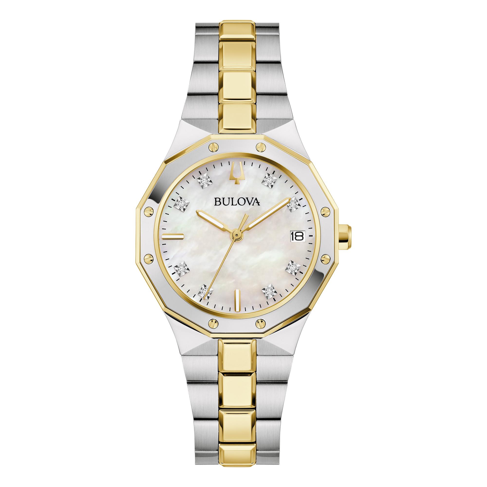 Ladies' Prestige Stainless Steel Bracelet watch, White dial