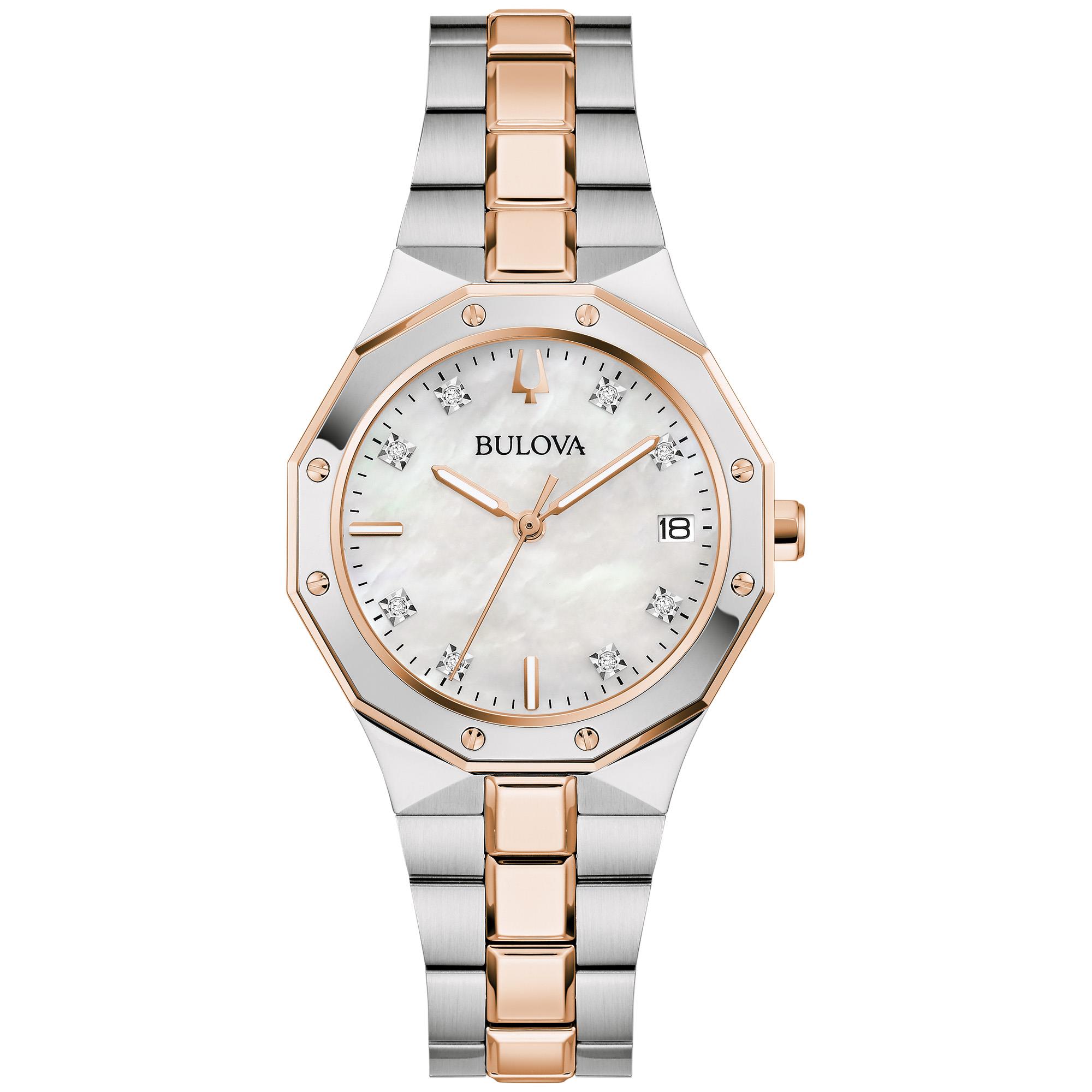 Ladies' Prestige Stainless Steel Bracelet watch, White dial