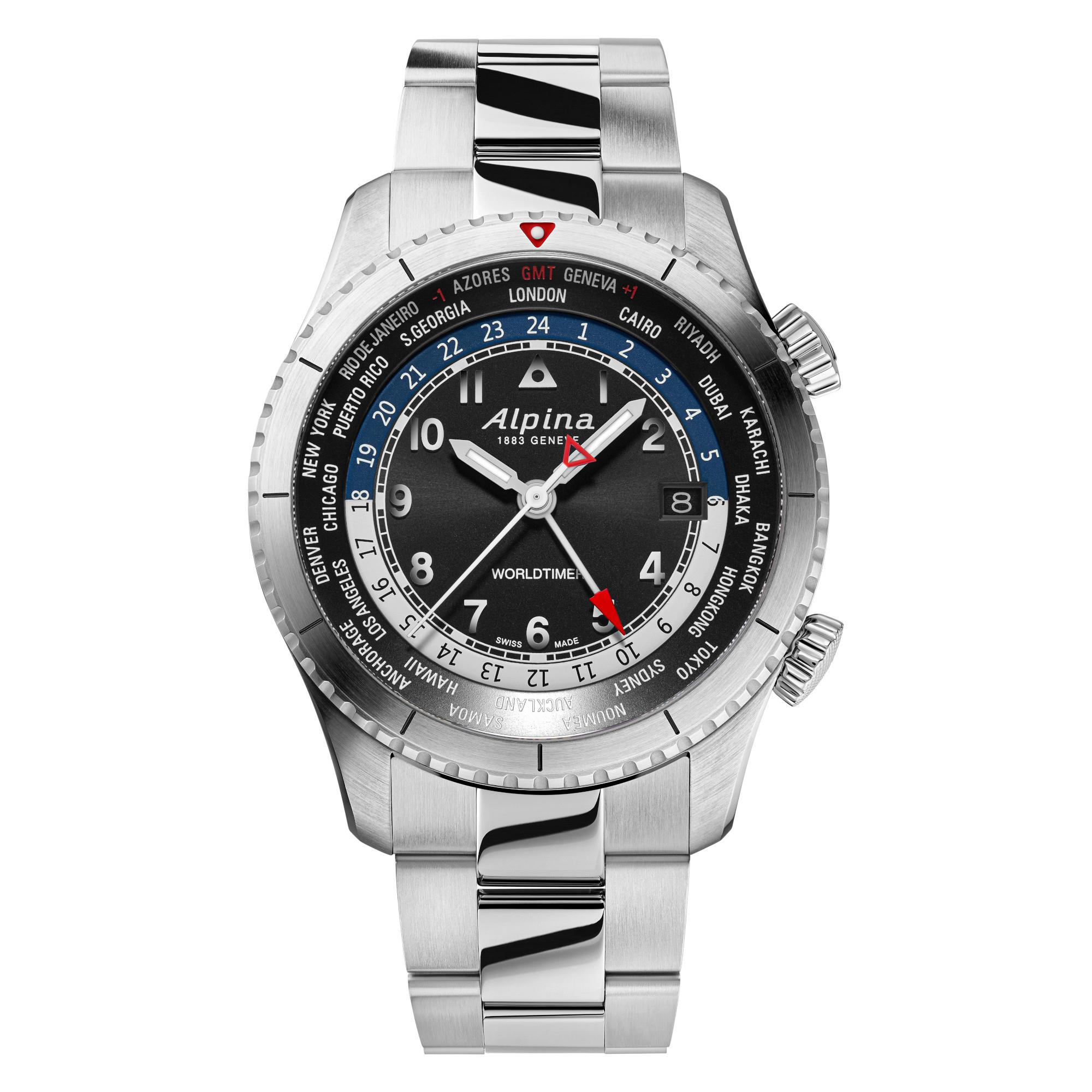 Men's Startimer Quartz Watch, Stainless Steel with Black Dial