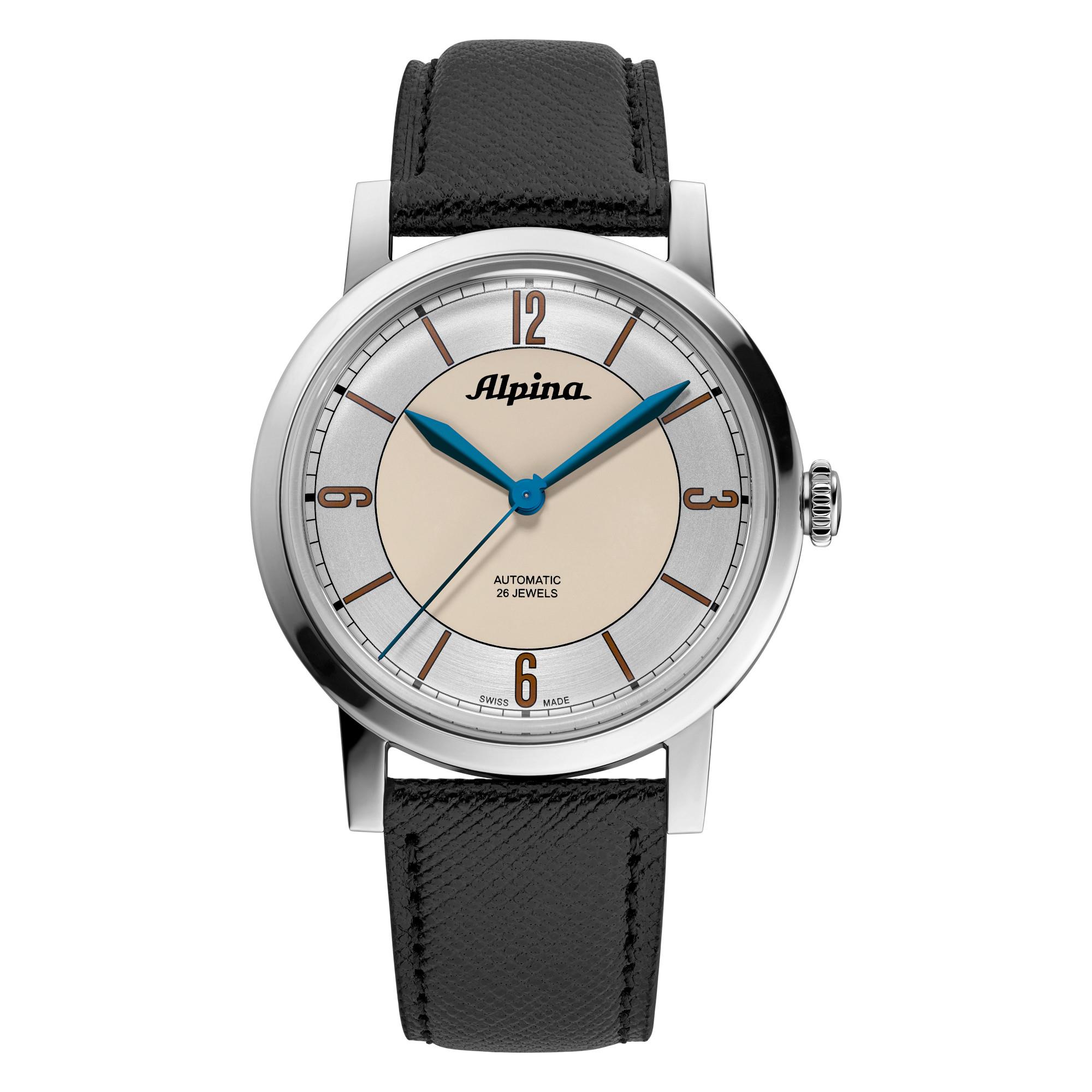 Men's Heritage Collection Swiss Automatic Black Leather Strap Watch