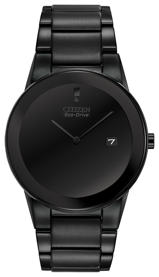 Men's Axiom Eco-Drive Stainless Steel Bracelet watch, Black dial