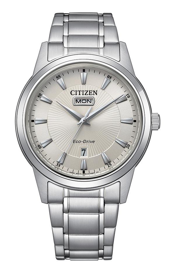 Men's Dress/Classic Stainless Steel watch, Ivory dial