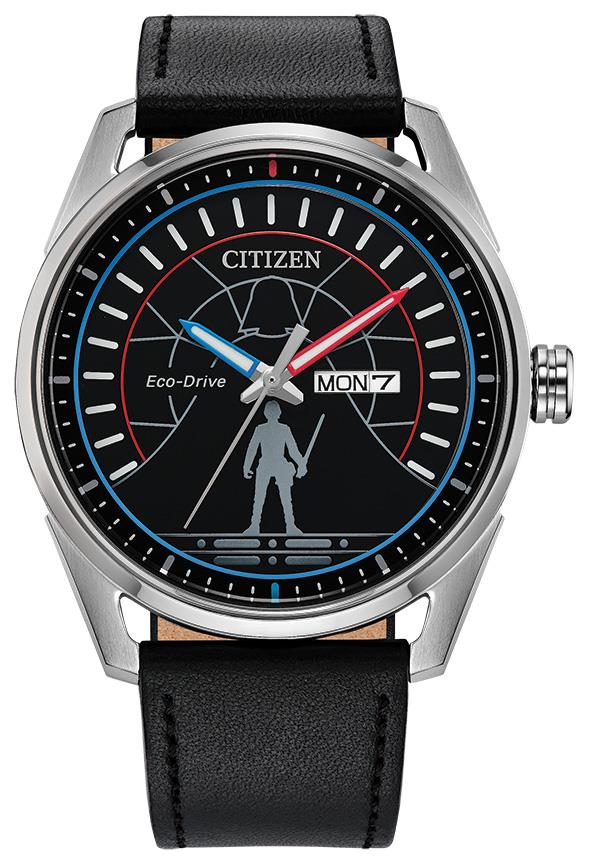 Star Wars Men's Duel Leather Strap watch, Black dial