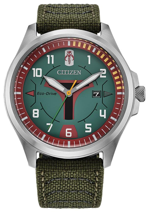 Star Wars Men's Boba Fett Nylon Strap watch, Green dial