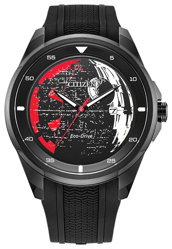 Star Wars Men's Silicone Strap watch, Black dial
