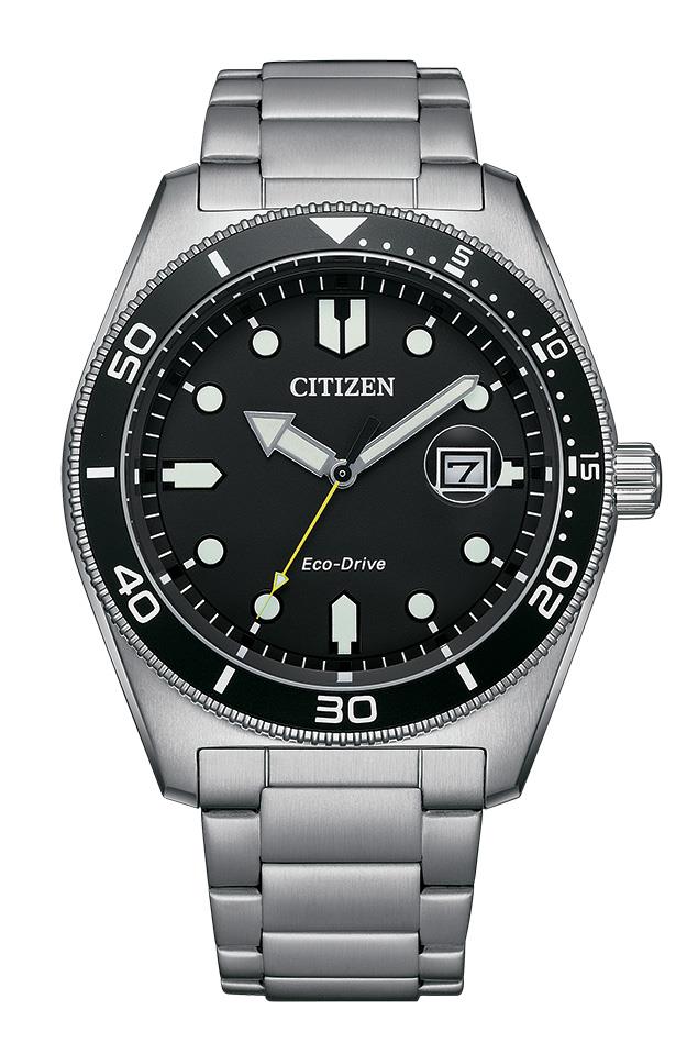 Men's Sport Casual Stainless Steel watch, Black dial