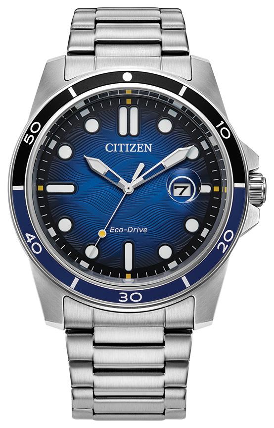 Men's Sport Casual Stainless Steel watch, Blue dial