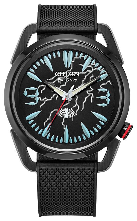 Marvel Men's Polyurethane Strap watch, Black dial