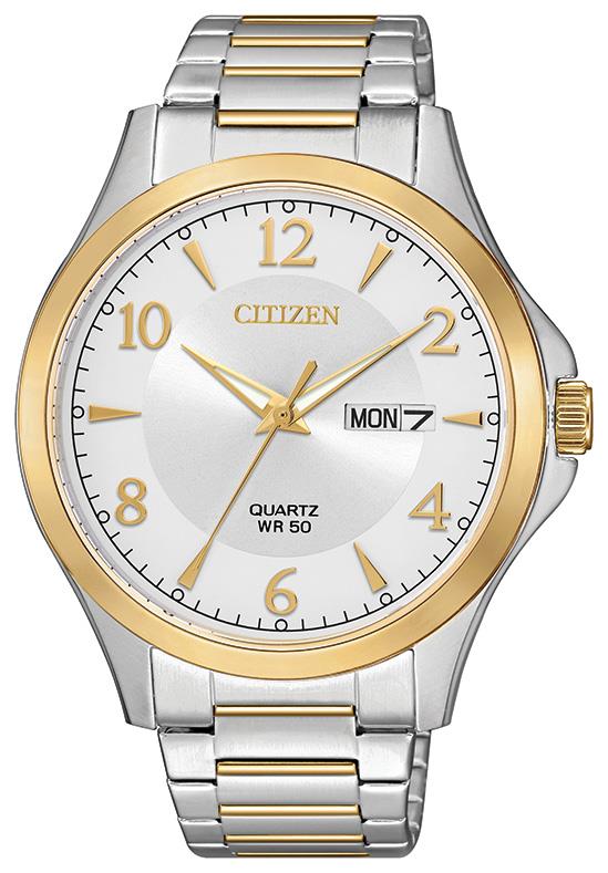 Men's Quartz Watch, Two-Tone with Two-Tone SS Bracelet