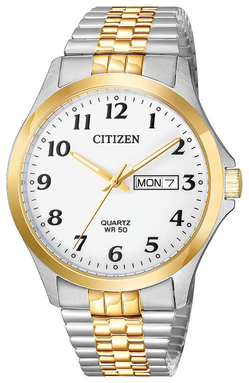 Men's Quartz Expansion Band Watch - Stainless Steel, Two-Tone