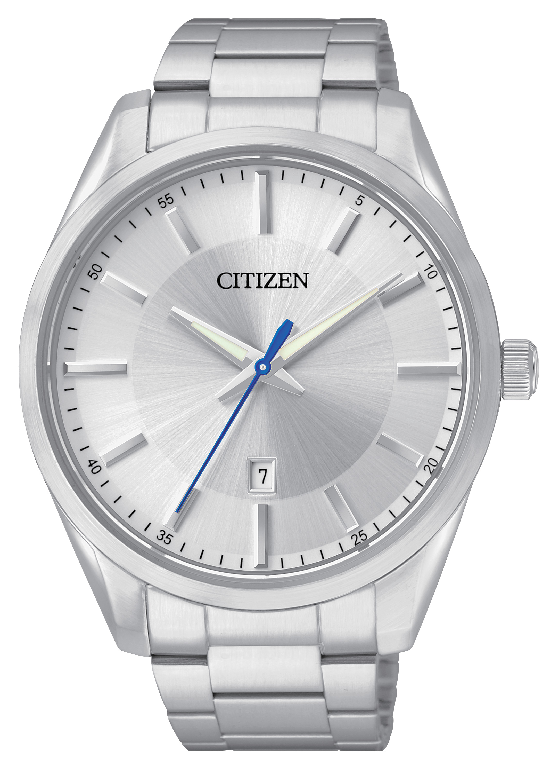 Men's Quartz Watch, Stainless Steel with Silver Tone Dial
