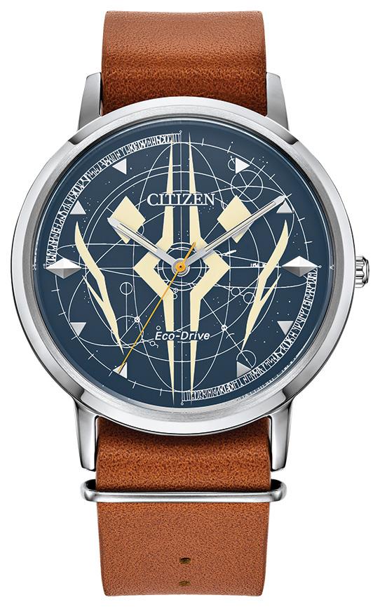 Star Wars Men's Leather Strap watch, Blue dial