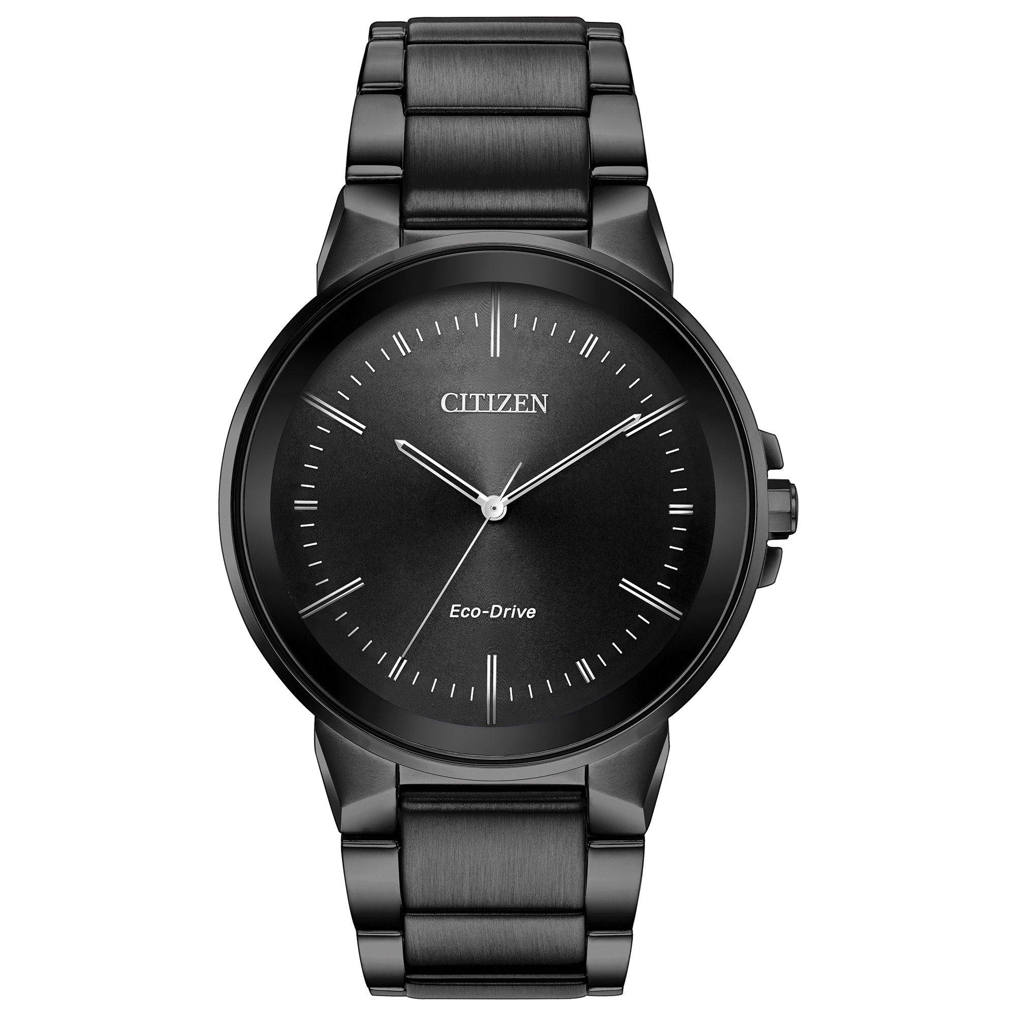 Men's Axiom Eco-Drive Stainless Steel Bracelet watch, Black dial