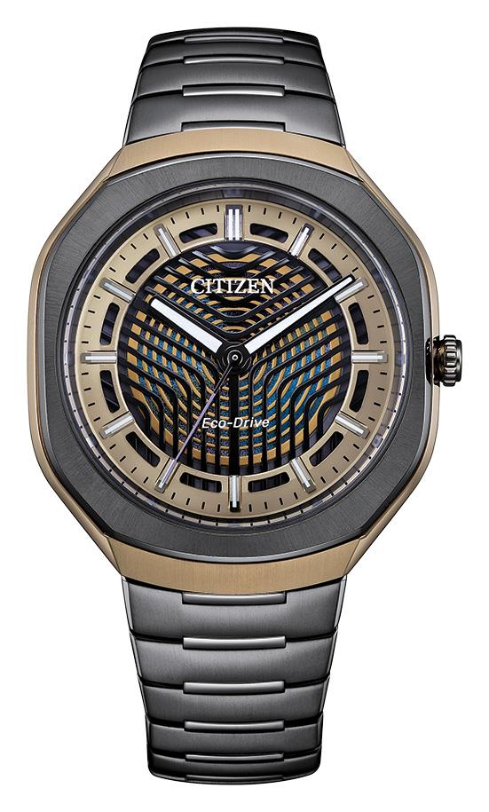 Men's Eco-Drive Sport Luxury Photon Super Titanium with DLC Coating Bracelet watch, Black dial