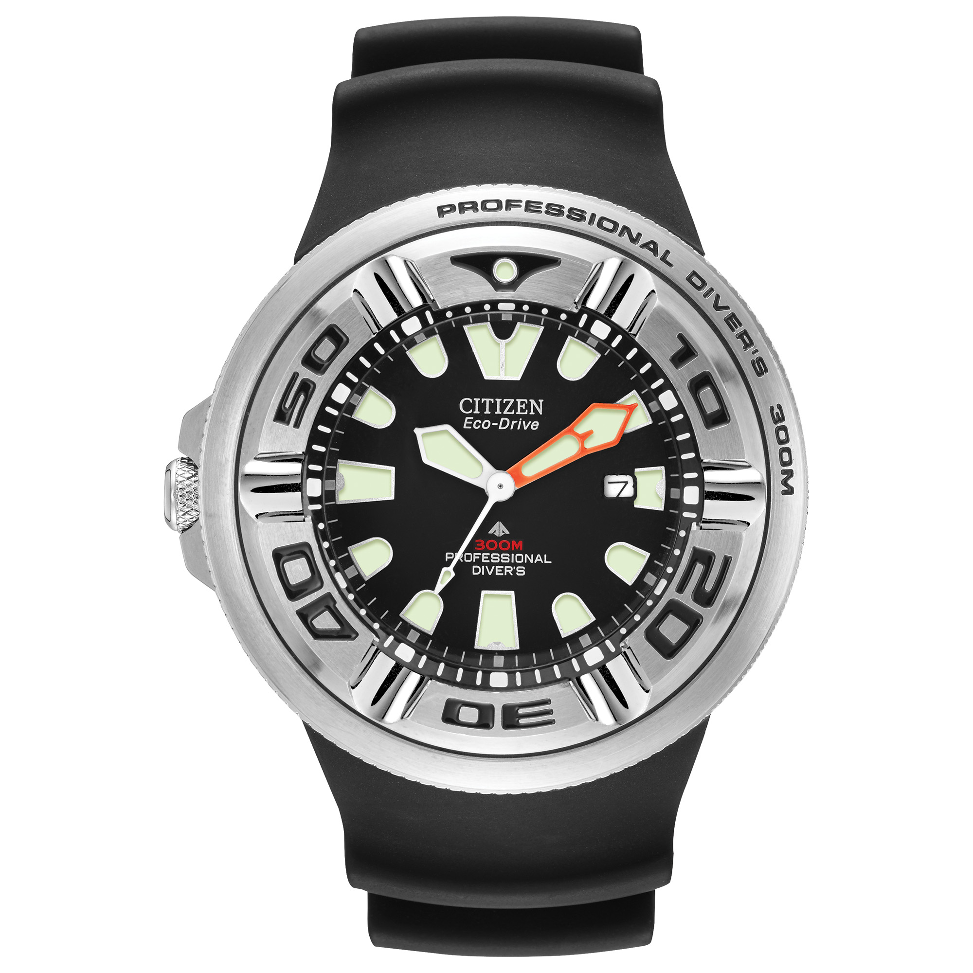 Men's Promaster Dive Eco-Drive Polyurethane Strap watch, Black dial
