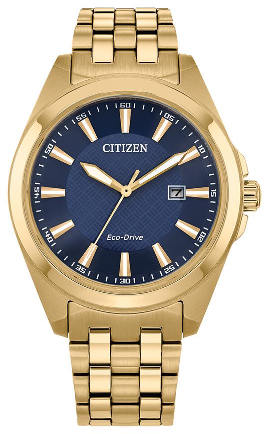 Men's Peyten Eco-Drive Stainless Steel Bracelet watch, Blue dial