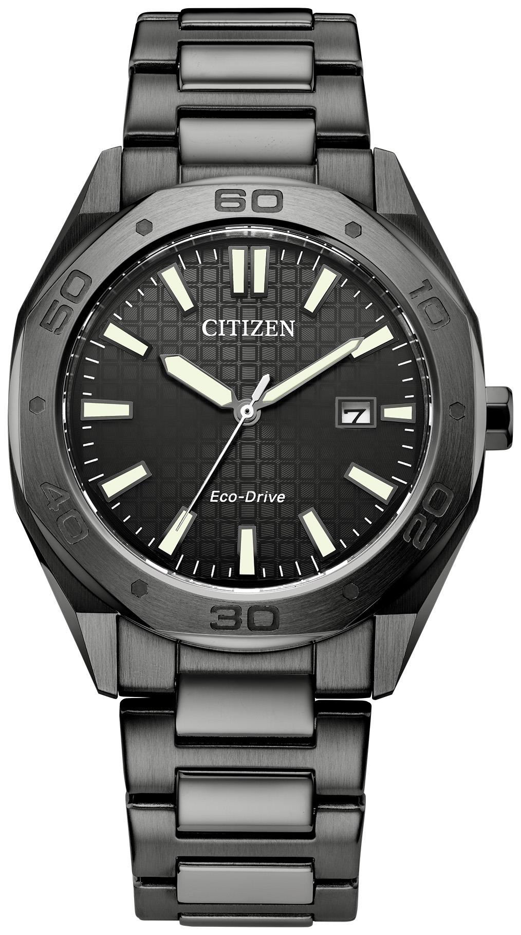 Men's Odyn Eco-Drive Stainless Steel Bracelet watch, Gray dial