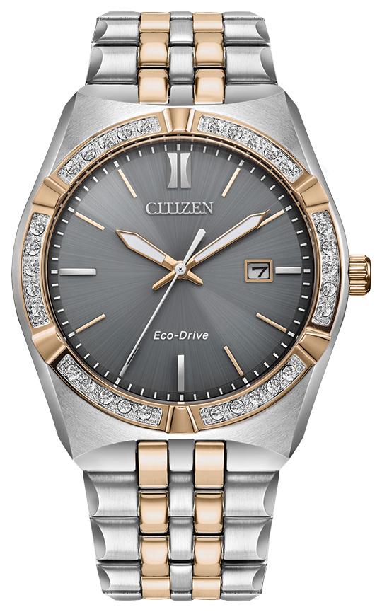 Men's Corso Eco-Drive Stainless Steel Bracelet watch, Gray dial