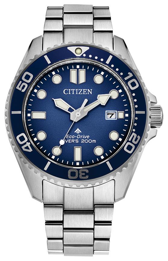 Men's Promaster Dive 3 Stainless Steel Bracelet watch, Blue dial