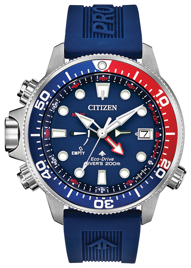 Men's Promaster Aqualand Eco-Drive Polyurethane Strap watch, Blue dial