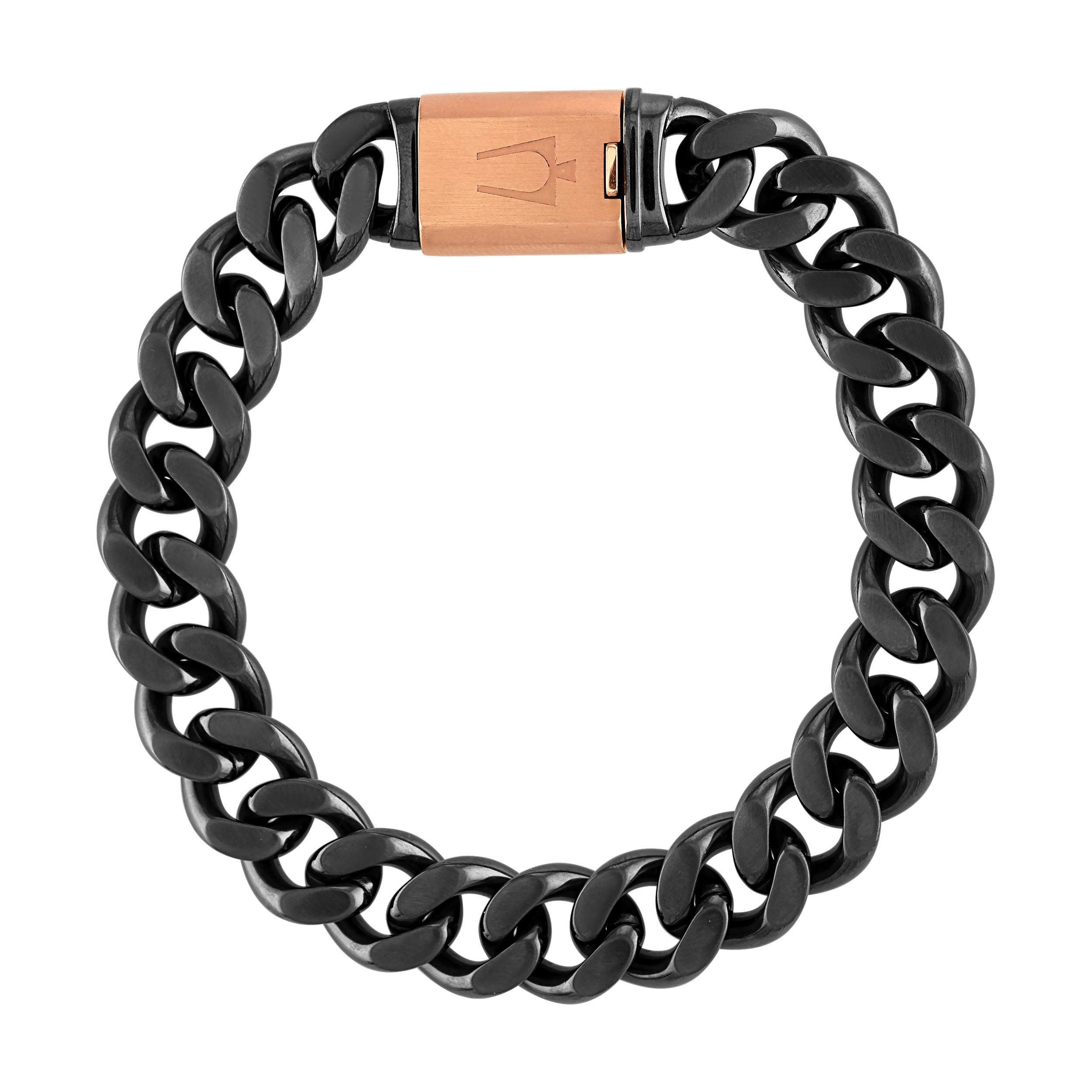 Latin GRAMMY(r) Gray/Rose-Gold Chain Bracelet, 8.5"