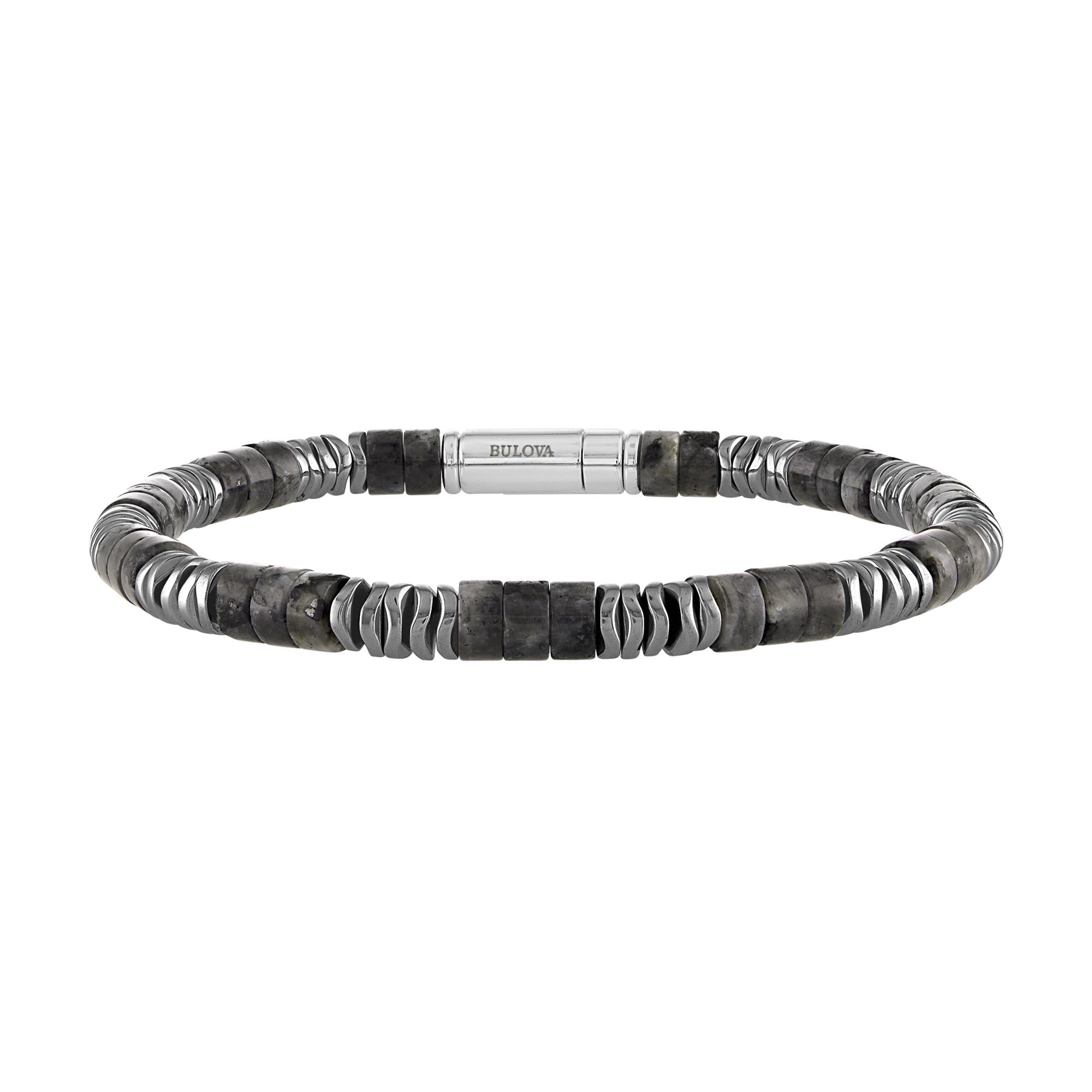 Classic Labradorite Monochromatic Bead Bracelet 8.5"
