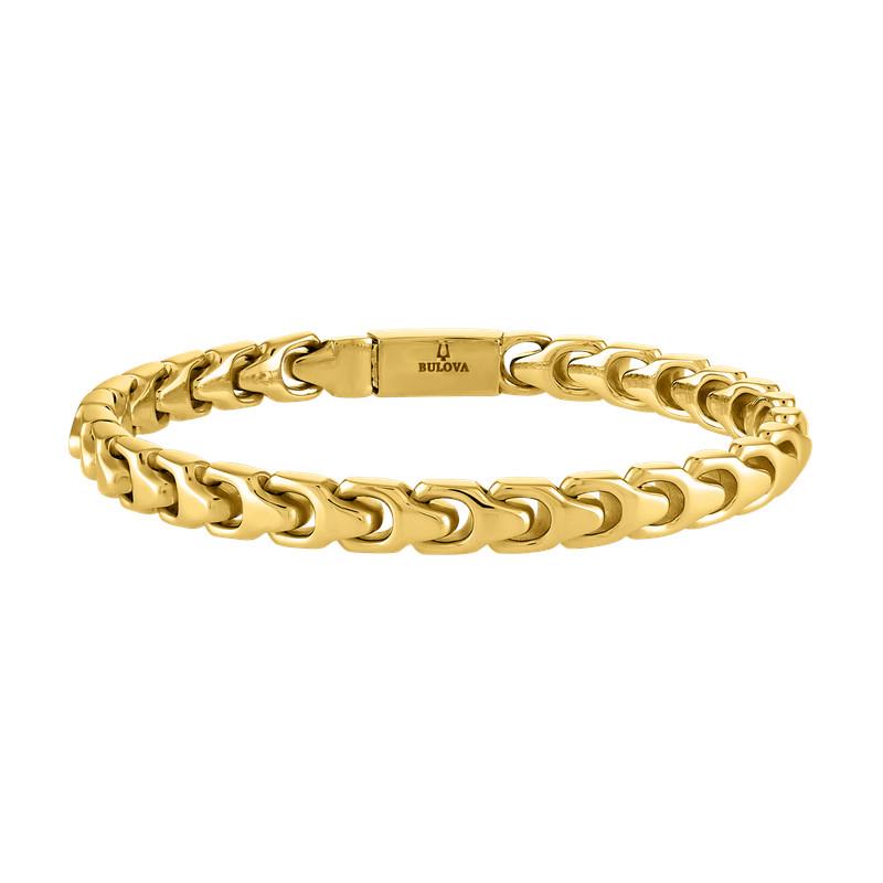 Bulova Link(tm) 6mm Gold-Tone Bracelet, 7.25"