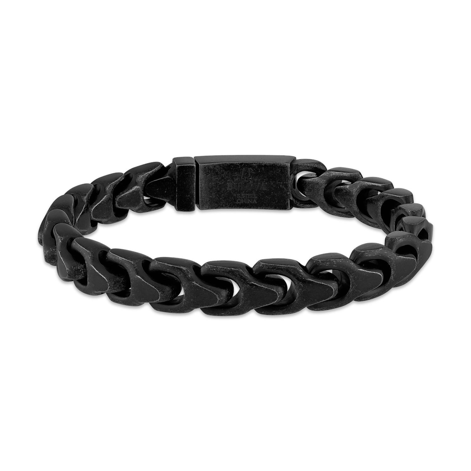 Bulova Link(tm) 10mm Antiqued Black-tone, 8.5"